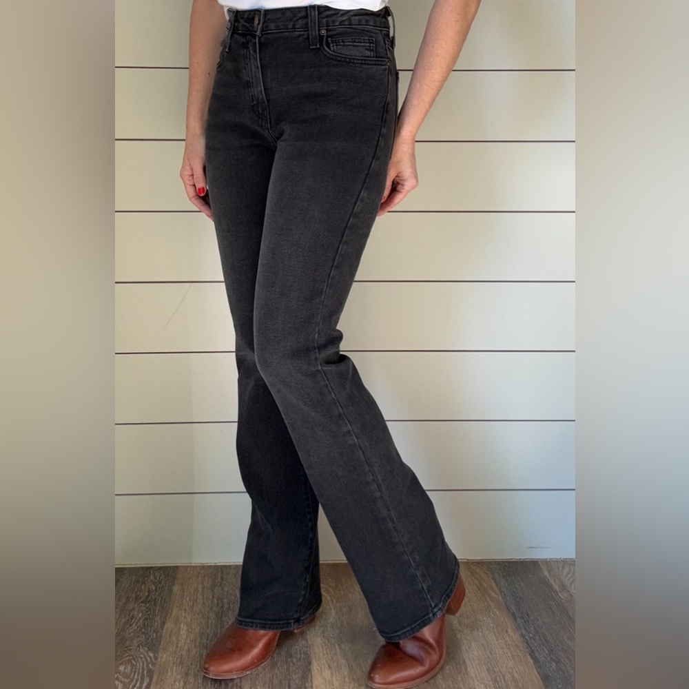 Letters to Juliet: Bambino, 33" inseam Baby Flare Jeans, Black, Made in the USA